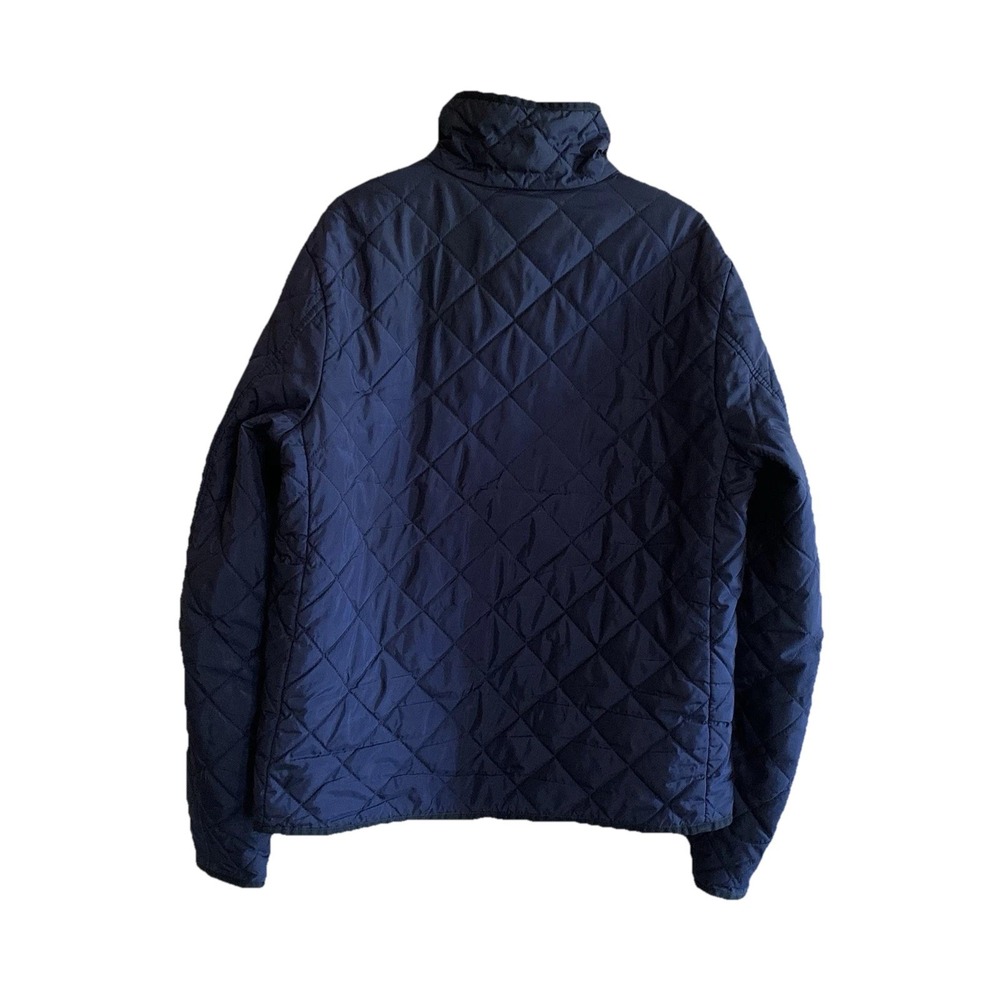 Ralph Lauren Sport Quilted Jacket Diamond Puffer Coat Women's SZ-L Navy Full Zip - Picture 8 of 16
